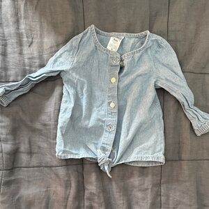 Carter's Pink Romper with Gold Mushroom Print